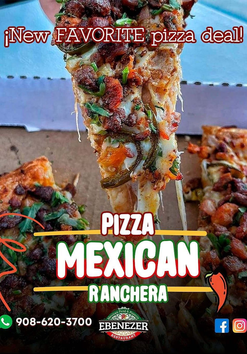 Mexican Ranchera Pizza.