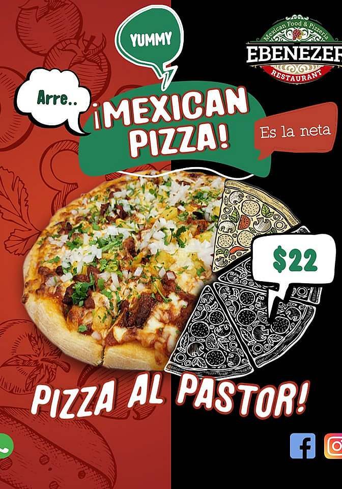 Mexican Al Pastor Pizza Flyer.